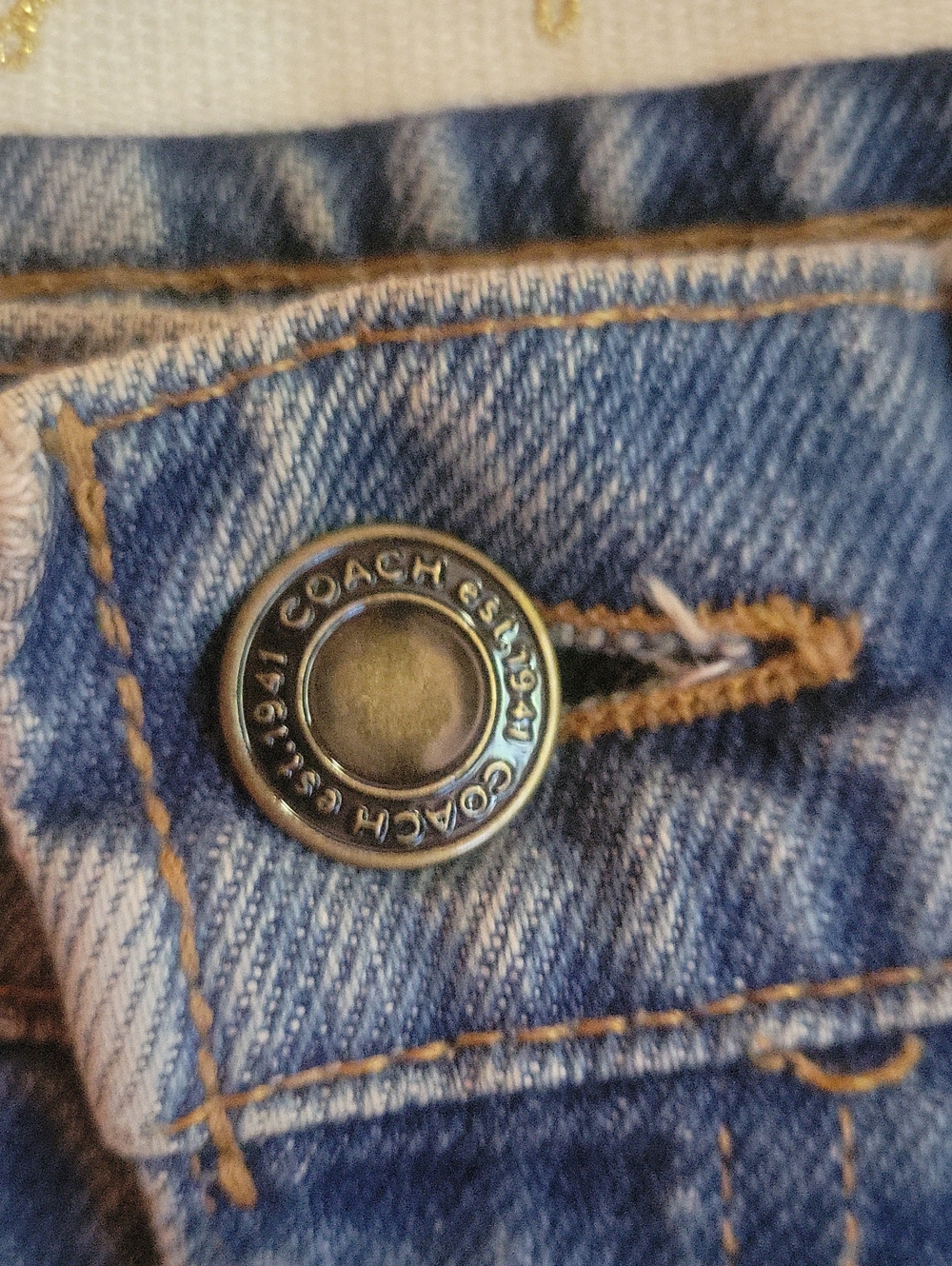 RARE Vintage Coach Legacy Limited Edition Denim Jeans #79/100 - Picture 10 of 10